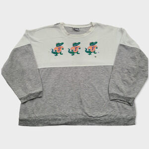 90s Florida Gators Womens XXL Crewneck 3/4 Sleeve Sweater Painted Splattered